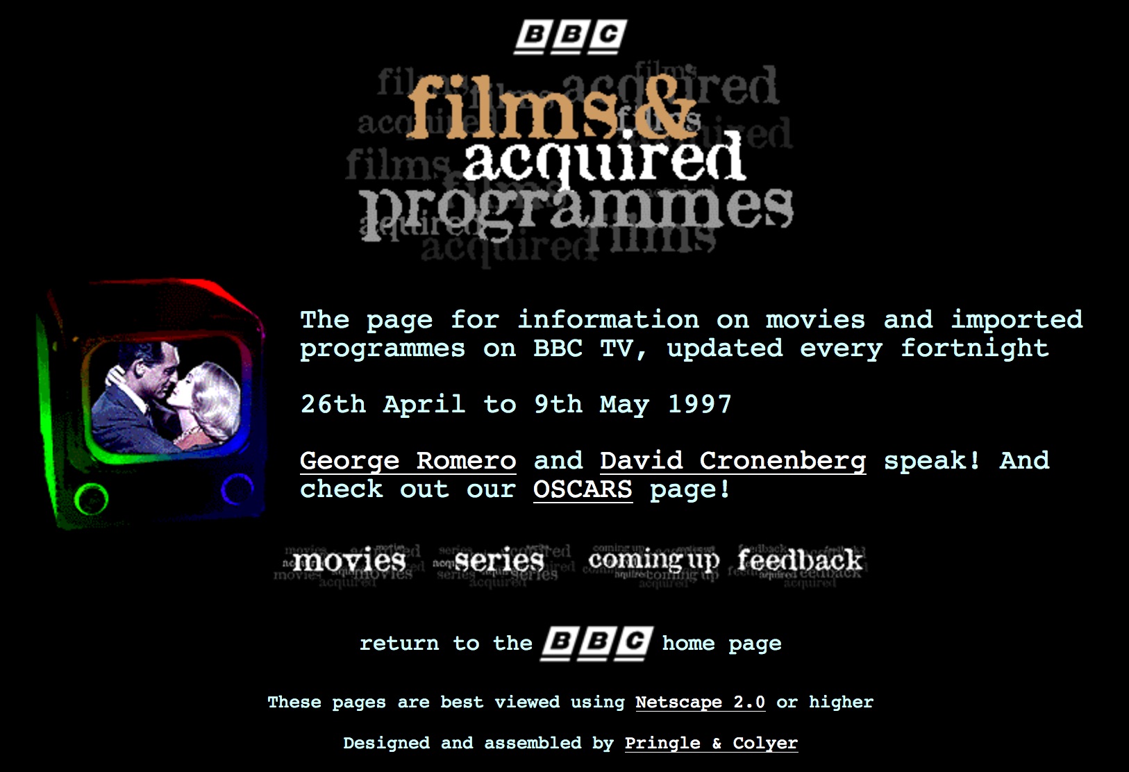 BBC.co.uk movies page (1997)